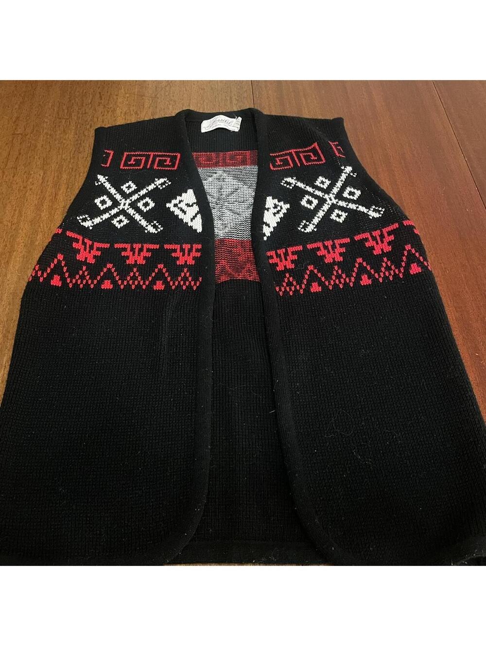 Vintage 1970s Jersild Ski Open Sweater Vest